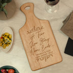 Personalised True Love Story Wooden Paddle Board for Christmas