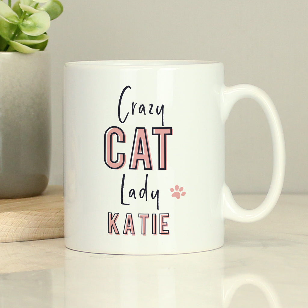 Personalised Crazy Cat Lady Mug | Gift for Pets