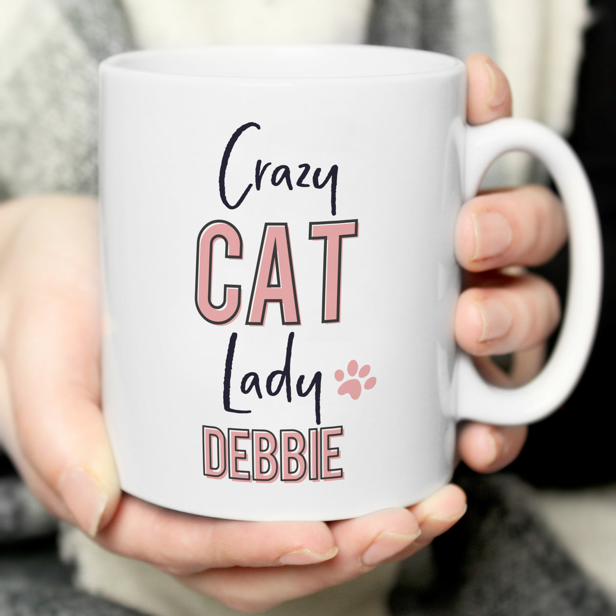 Personalised Crazy Cat Lady Mug | Gift for Pets