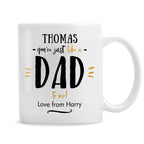 Personalised Just Like A Dad Mug | Christmas Gift