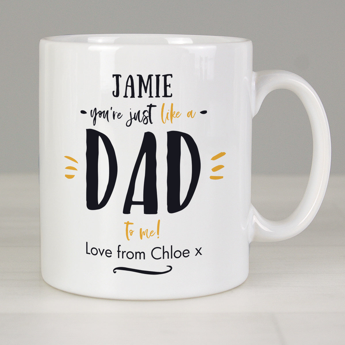 Personalised Just Like A Dad Mug | Christmas Gift