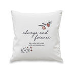 Personalised Always and Forever Cushion for Valentine's Day