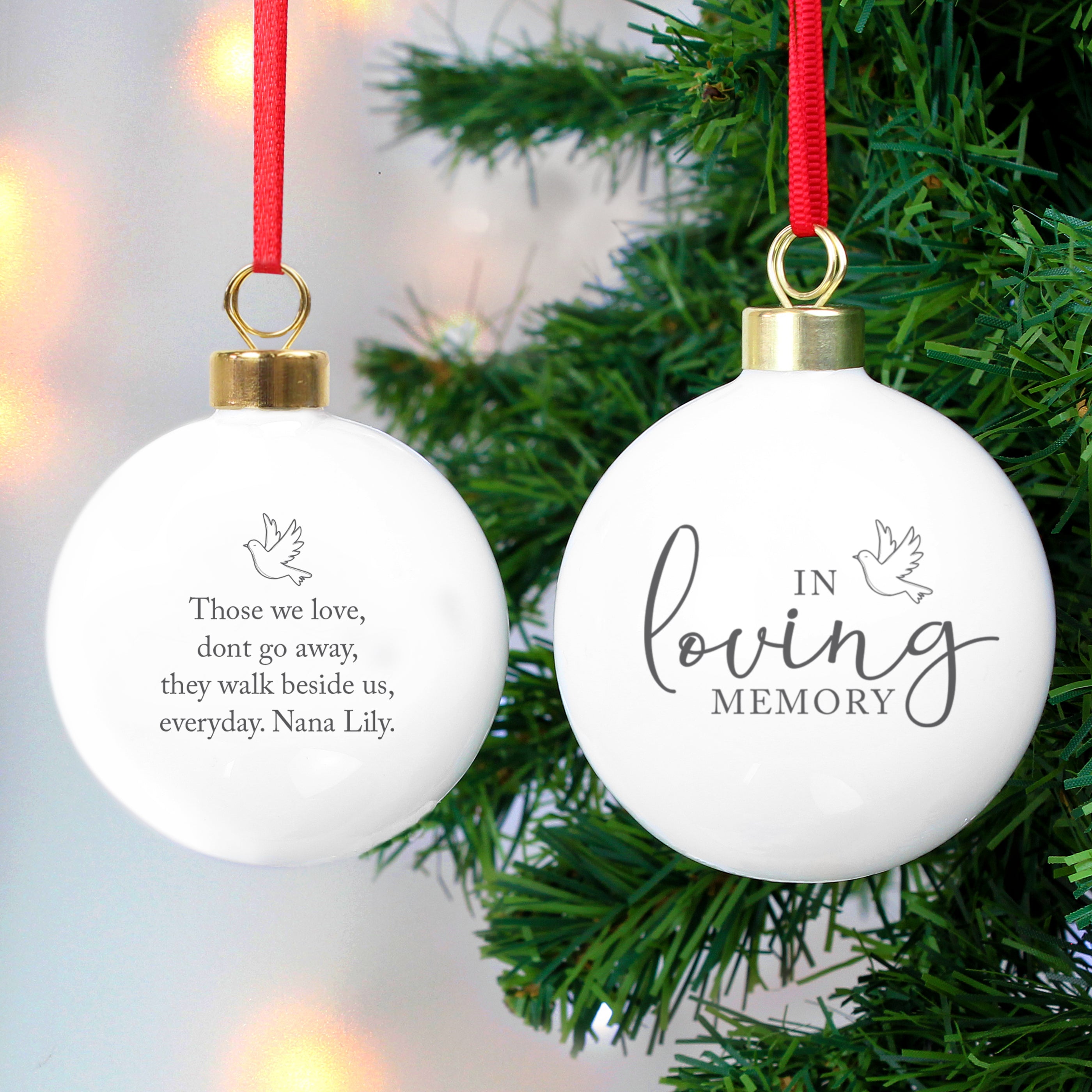 Personalised In Loving Memory Bauble |  | Inspired Creative Gifts