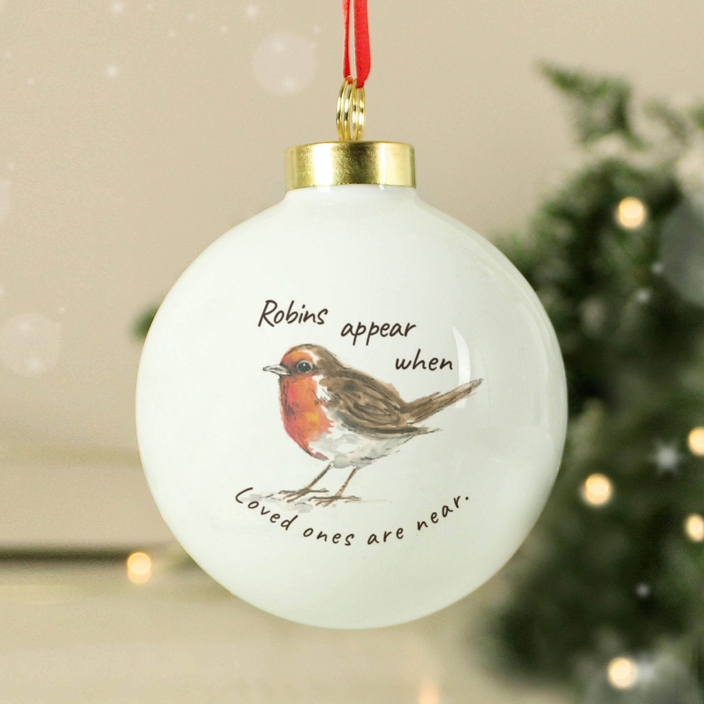 Personalised Robins Appear Bauble |  | Inspired Creative Gifts