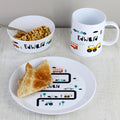 Personalised Little Car Plastic Breakfast Set | Gift for Kids