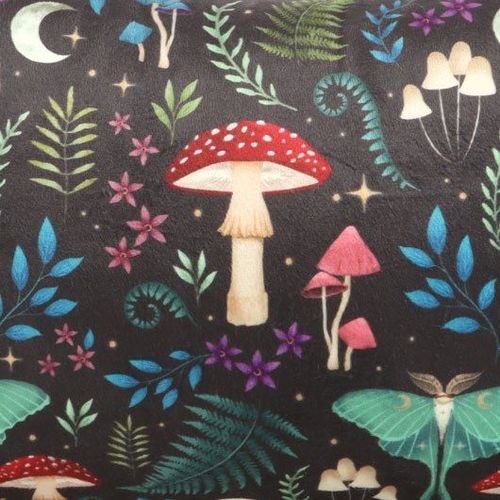 40cm Rectangular Dark Forest Print Cushion | Inspired Creative Gifts | UK Supplier