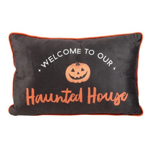40cm Rectangular Haunted House Cushion | Inspired Creative Gifts | UK Supplier