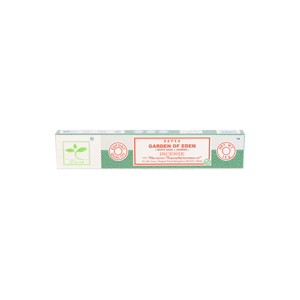 6 Packs of Garden of Eden Earth Incense by Satya | Incense Sticks & Cones