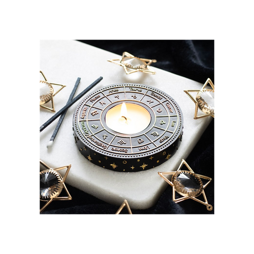 Astrology Wheel Tealight Candle Holder | Candle Holders | Inspired Creative Gifts