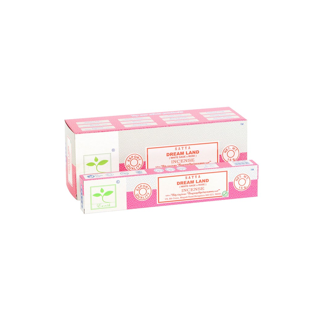 6 Packs of Dream Land Earth Incense by Satya | Incense Sticks & Cones | Inspired Creative Gifts