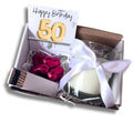 Small 50th Birthday Gold Balloon Hamper | Candle, Bracelet, Chocolates