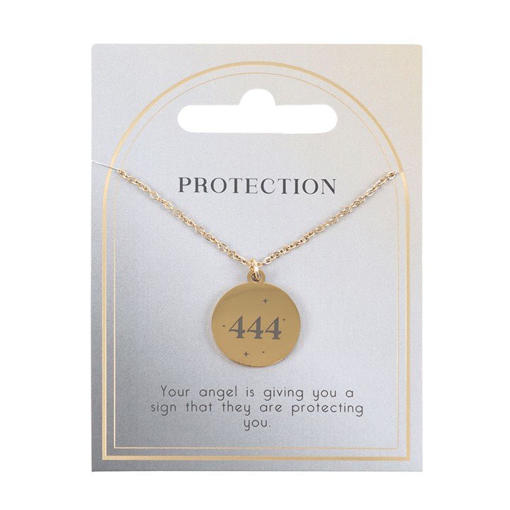 444 Angel Number Protection Necklace | Inspired Creative Gifts | UK Supplier