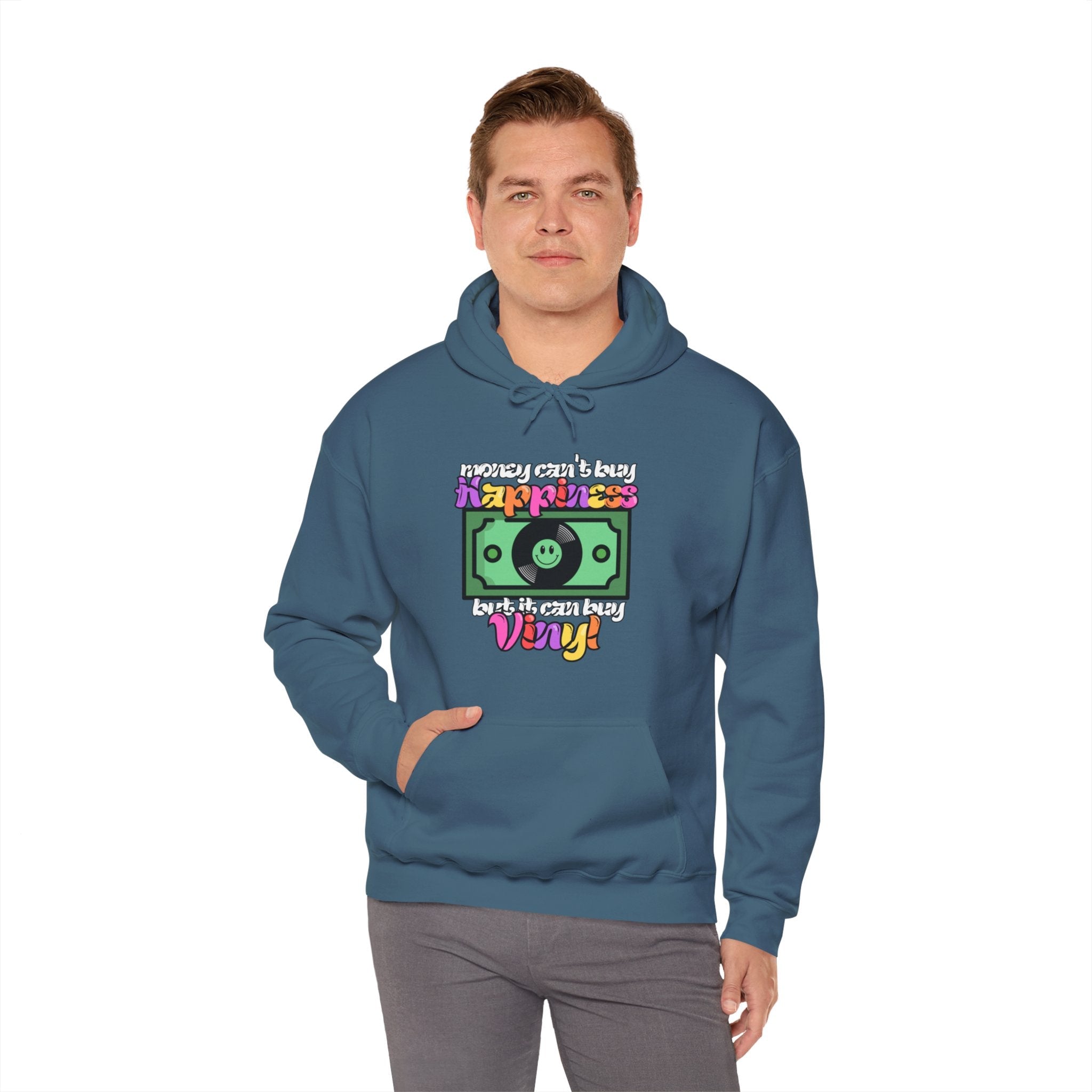 'Money Can't Buy Happiness, But It Can Buy Vinyl' Men's Hoodie