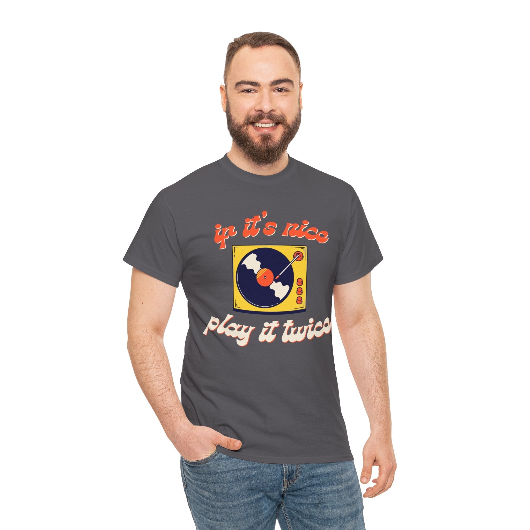 'If It’s Nice, Play It Twice' Vinyl T-Shirt