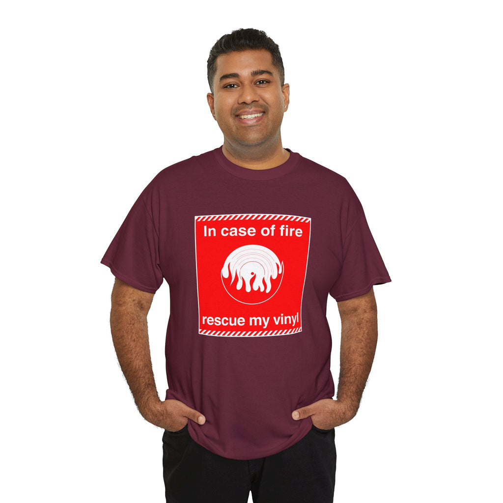 'In Case of Fire, Save My Vinyl' T-Shirt