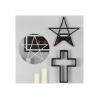 Black Framed Pentagram Mirror | Mirrors | Inspired Creative Gifts