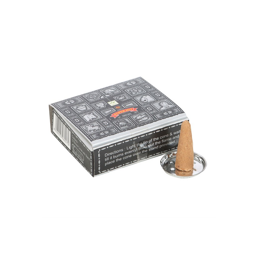 12 Packs of Super Hit Dhoop Cones by Satya | Backflow Burners & Cones