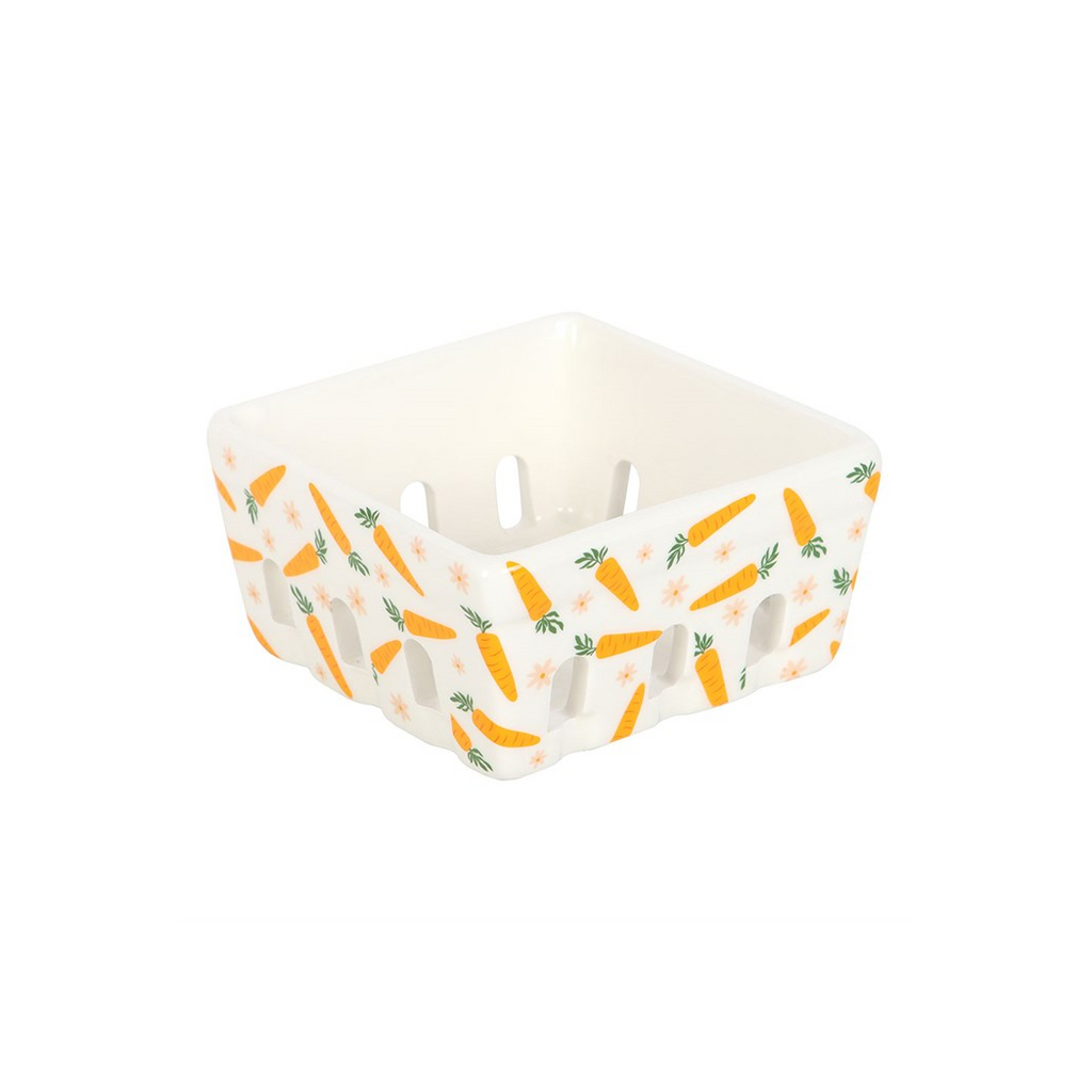 Carrot Patch Ceramic Berry Basket | Tableware