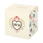 Mum Folk Heart French Tulip Candle