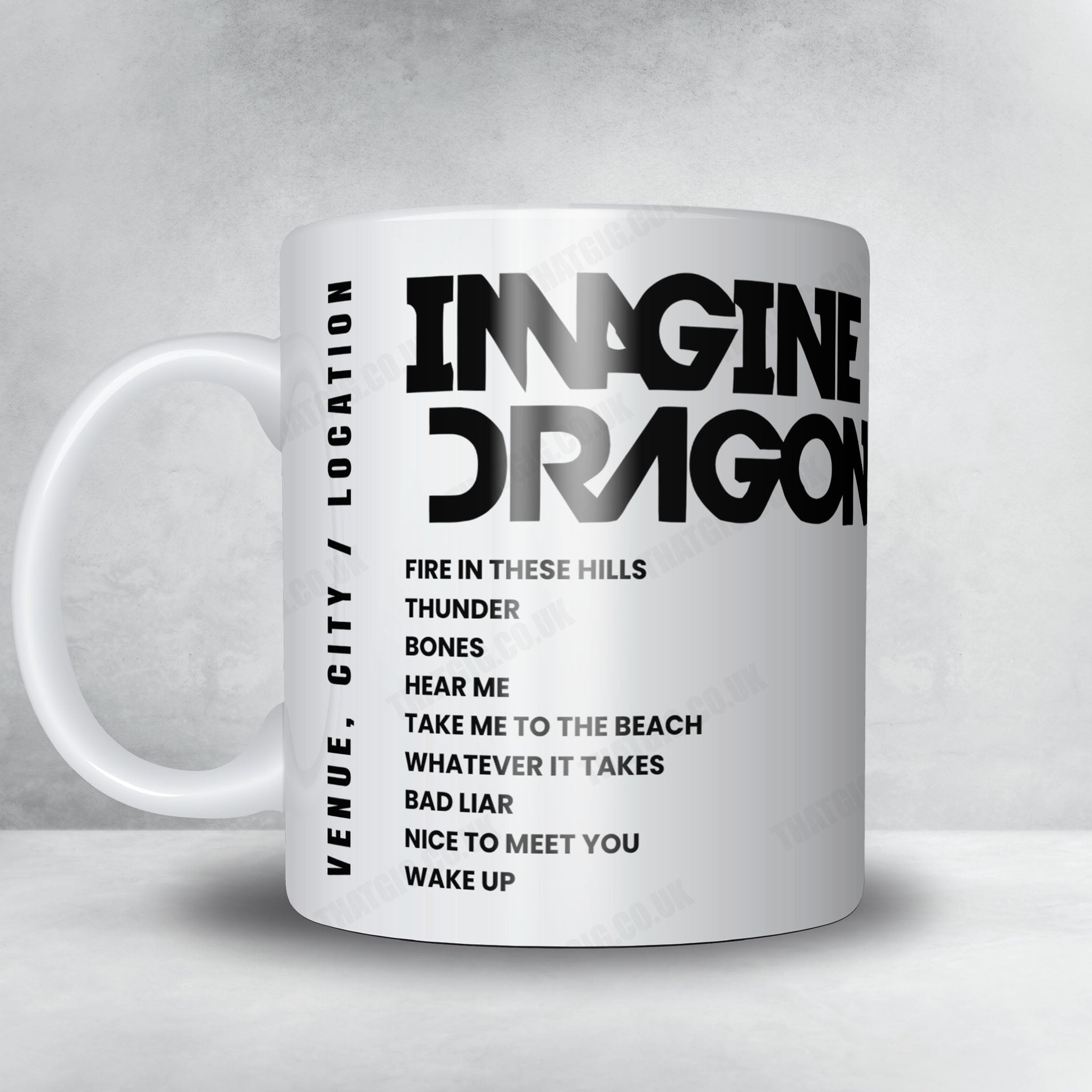 Imagine Dragons Setlist Mug - Shenzhen Universiade Sports Centre, Shenzhen - April 8th, 2025