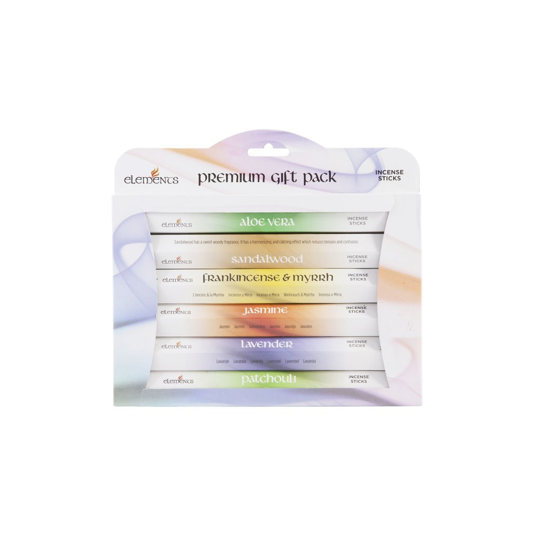 Elements Premium Fragrances Incense Gift Pack | Incense Sticks & Cones | Inspired Creative Gifts