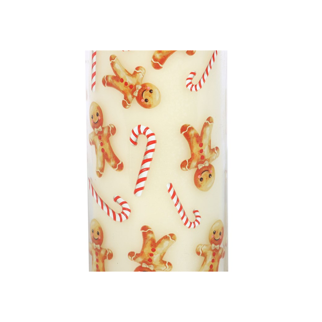 Candy Cane Warm Gingerbread Tube Candle | Candles