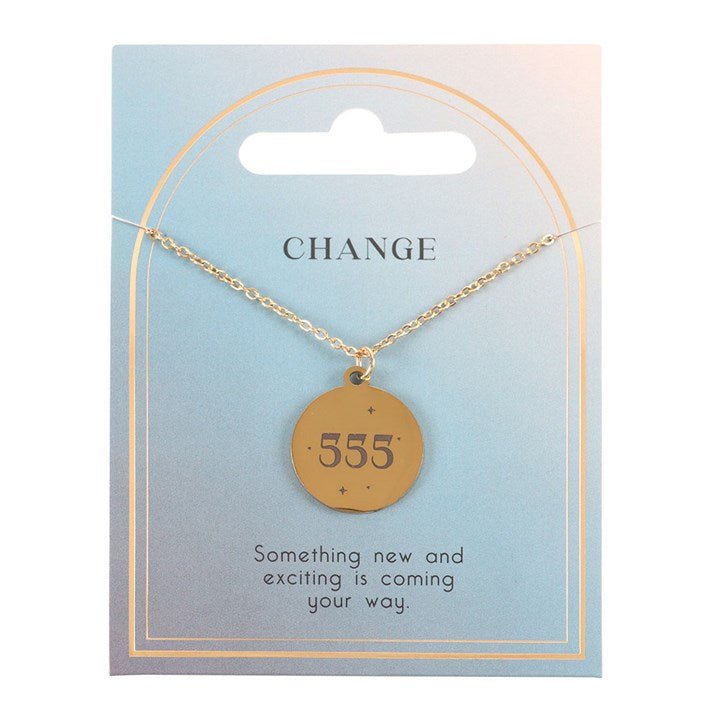 555 Angel Number Change Necklace | Inspired Creative Gifts | UK Supplier