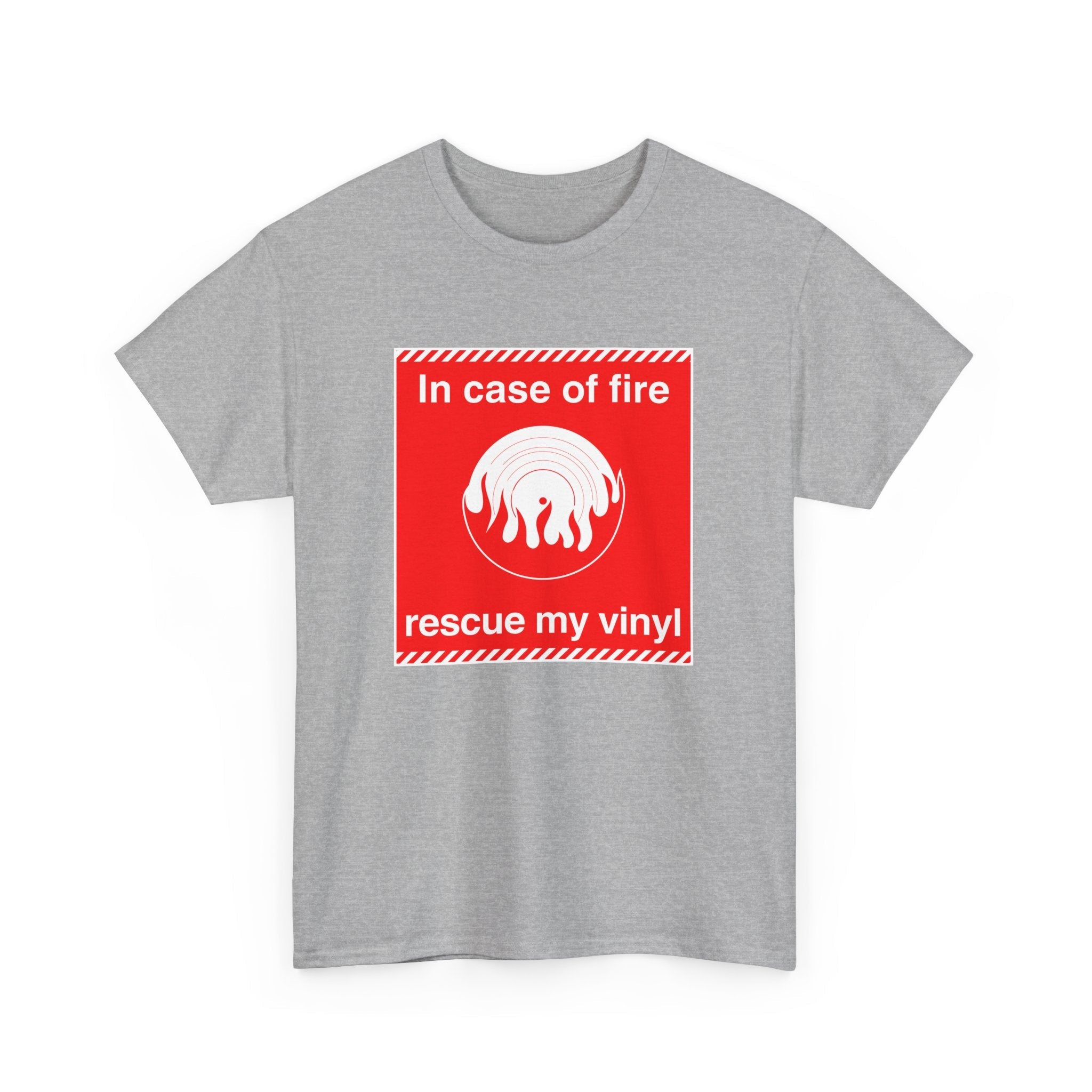 'In Case of Fire, Save My Vinyl' T-Shirt