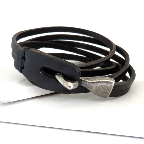 Men's Leather Brown Wrap Bracelet | Mens Bracelet | Inspired Creative Gifts