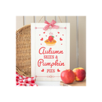 Autumn Skies & Pumpkin Pies Hanging Sign
