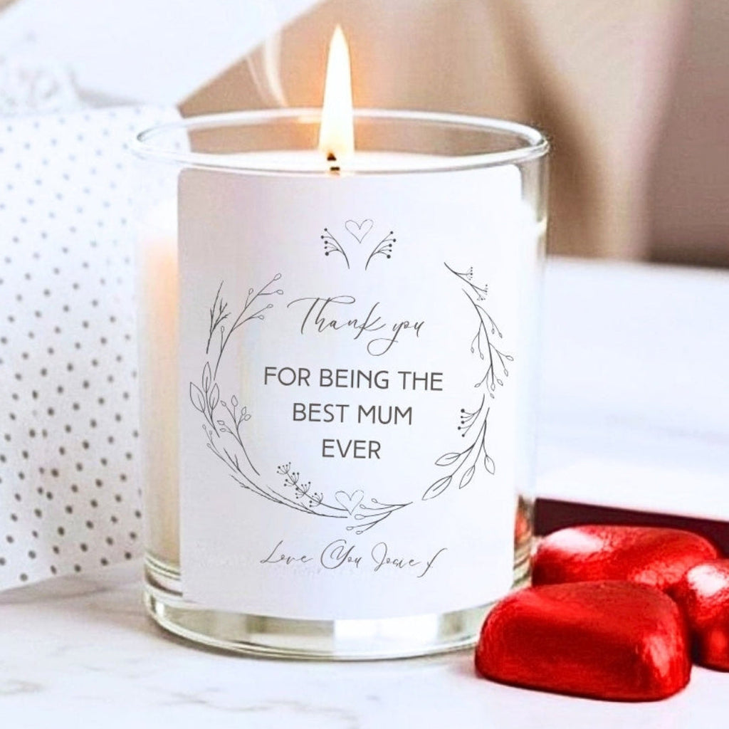Thank you For Being The Best Mum Ever Candle Gift Set