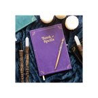 Book of Spells Journal with Amethyst Crystal Pen | Notebook