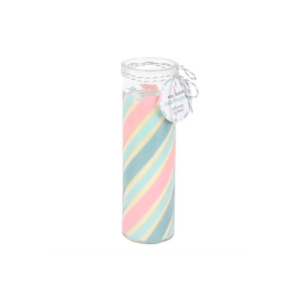 Candy Stripe Bubblegum Tube Candle | Candles