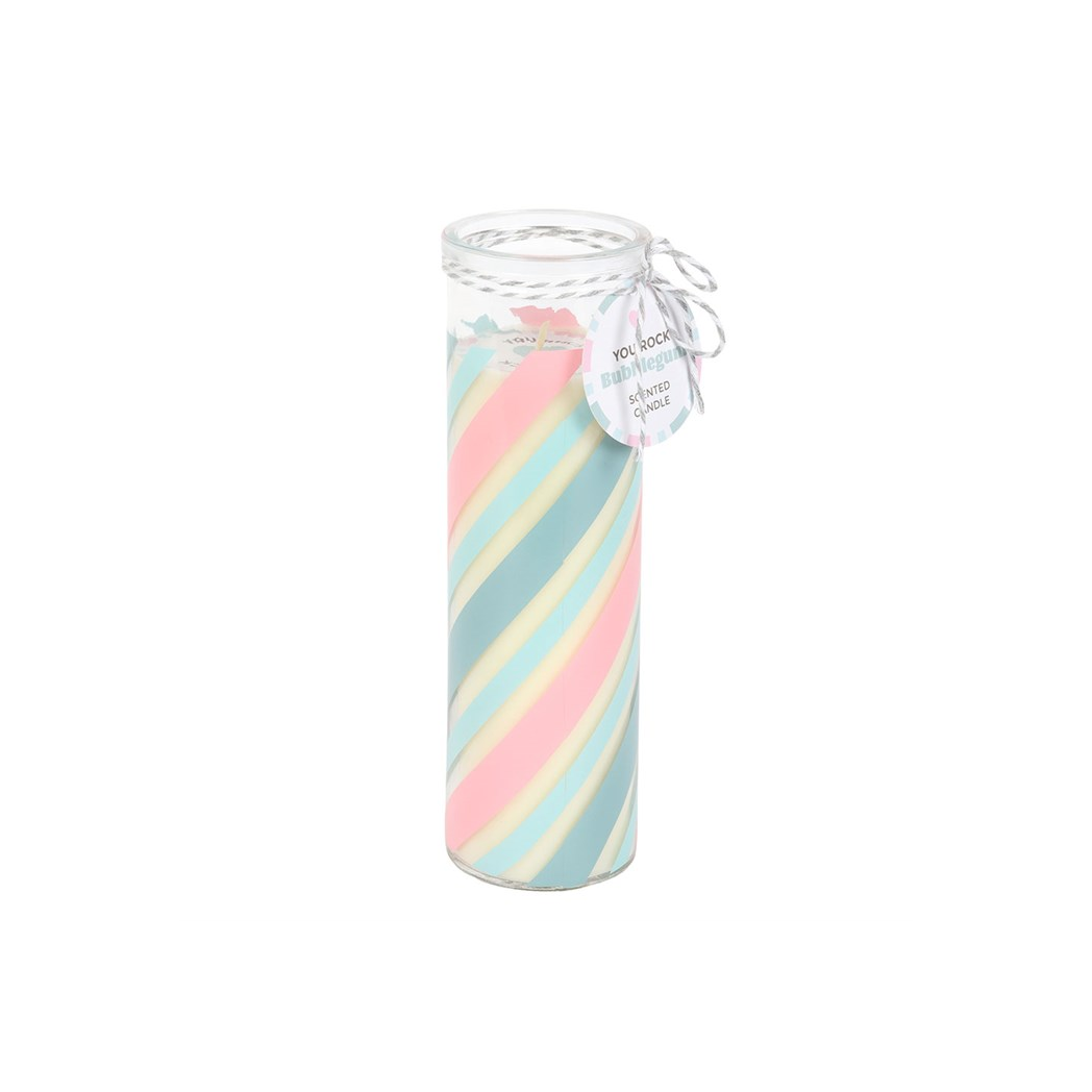 Candy Stripe Bubblegum Tube Candle | Candles