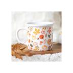 Autumn Leaves and Pumpkins Mug