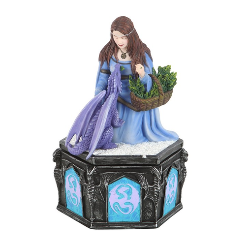 Dragon Friendship Winter Box by Anne Stokes | Trinket, Jewellery & Keepsake Boxes