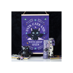 Bats, Cats and Witches Hats Fabric Wall Hanging | Wall Art | Inspired Creative Gifts
