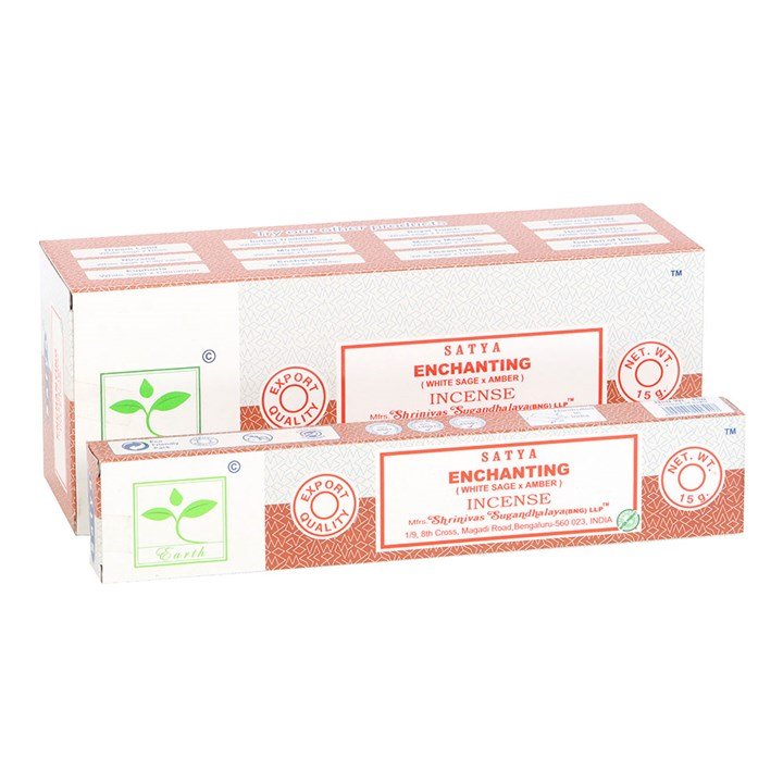 6 Packs of Enchanting Earth Incense by Satya | Inspired Creative Gifts | UK Supplier