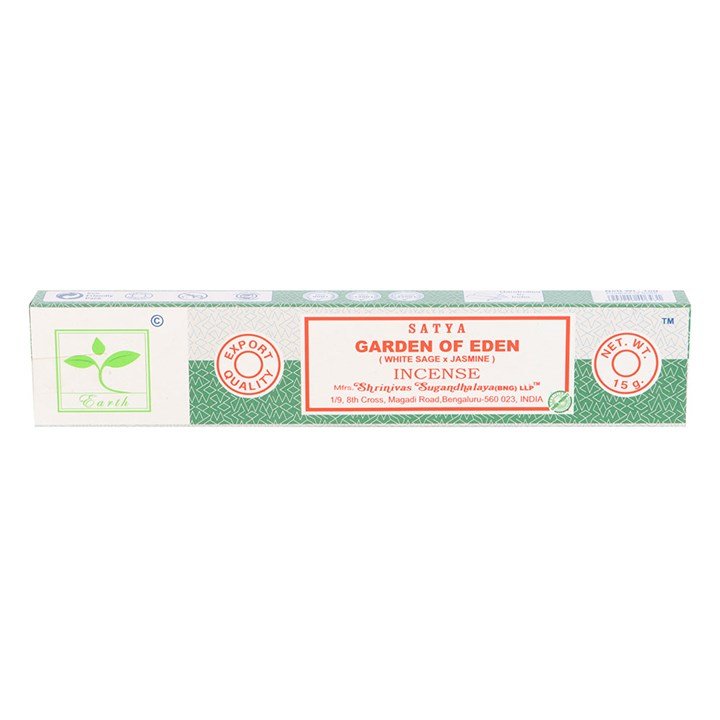 6 Packs of Garden of Eden Earth Incense by Satya | Inspired Creative Gifts | UK Supplier