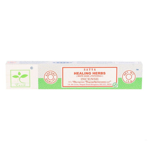 6 Packs of Healing Herbs Earth Incense by Satya | Inspired Creative Gifts | UK Supplier