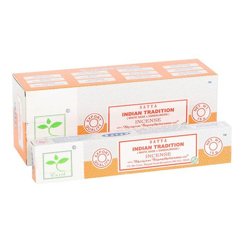 6 Packs of Indian Tradition Earth Incense by Satya | Inspired Creative Gifts | UK Supplier