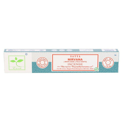 6 Packs of Nirvana Earth Incense by Satya | Inspired Creative Gifts | UK Supplier