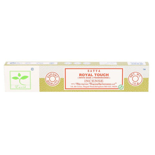 6 Packs of Royal Touch Earth Incense by Satya | Inspired Creative Gifts | UK Supplier