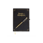 Book of Shadows Journal with Black Obsidian Crystal Pen | Notebook | Inspired Creative Gifts