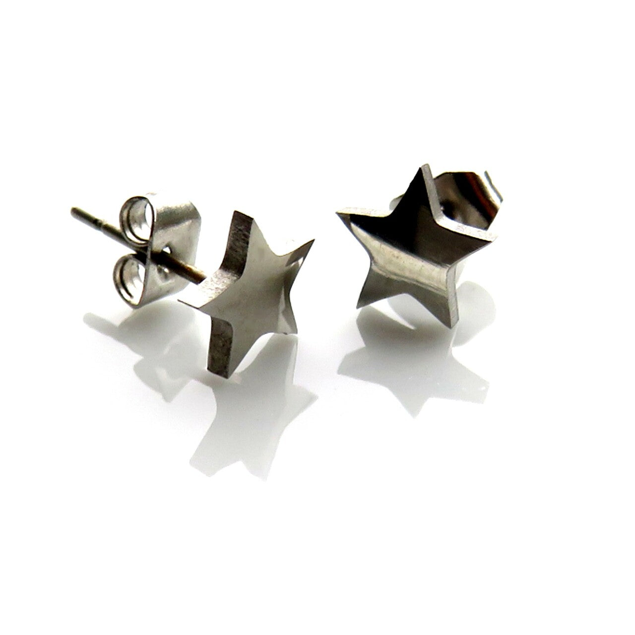 Silver Star Earrings - Women or Kids Earrings