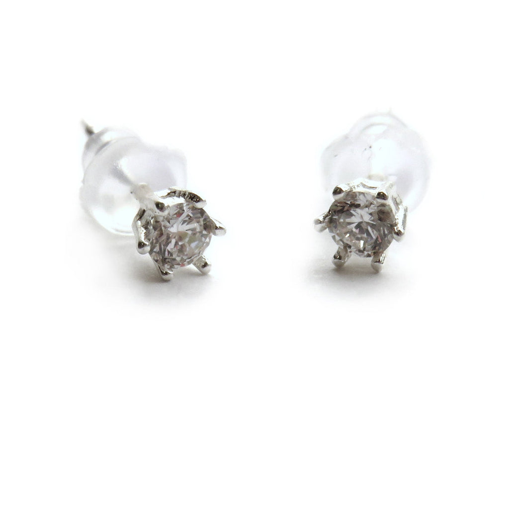 Sterling Silver Diamante Stud Earrings | Earrings | Inspired Creative Gifts