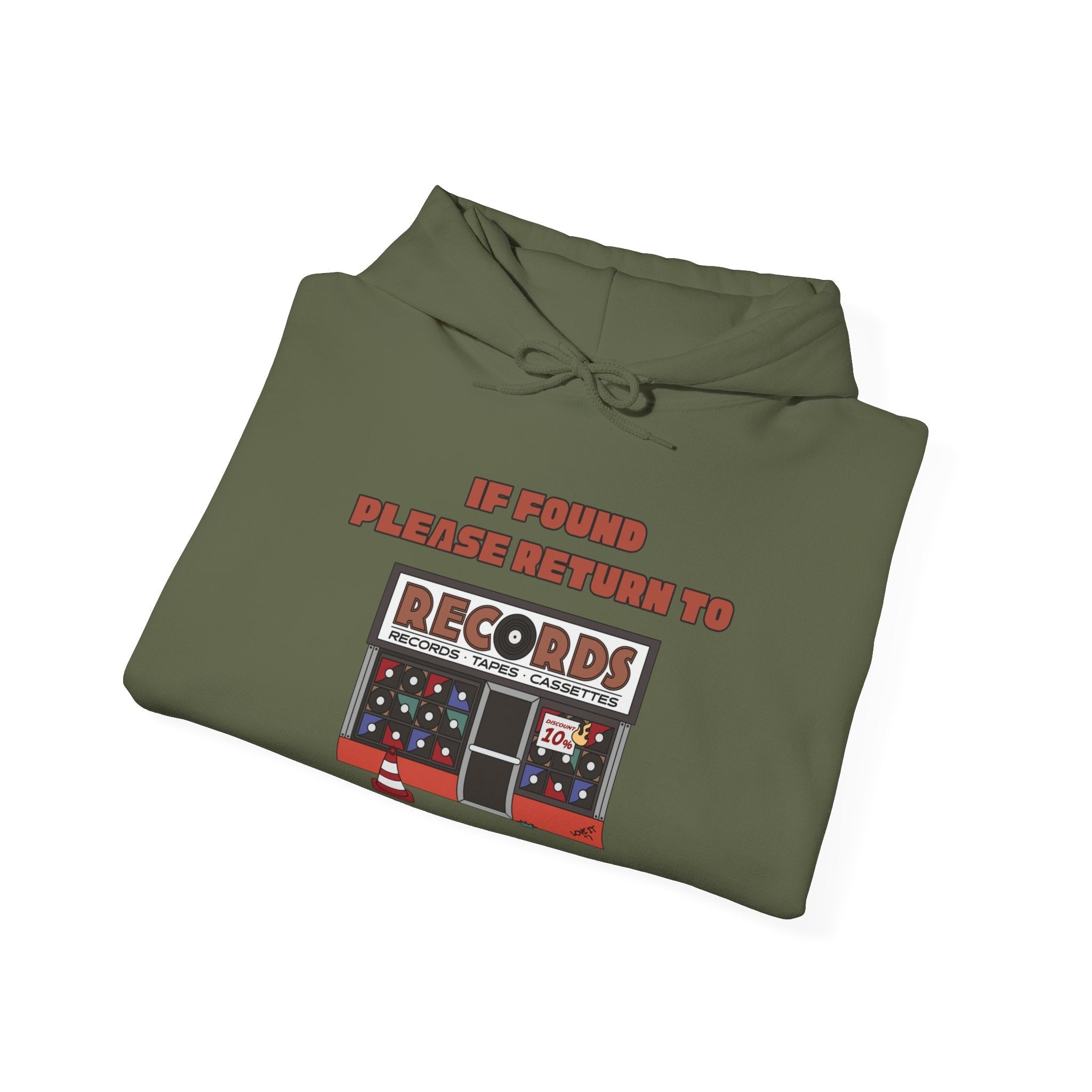 'If Found, Please Return to the Record Store' Men's Hoodie