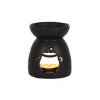 Black Cauldron Cut Out Oil Burner