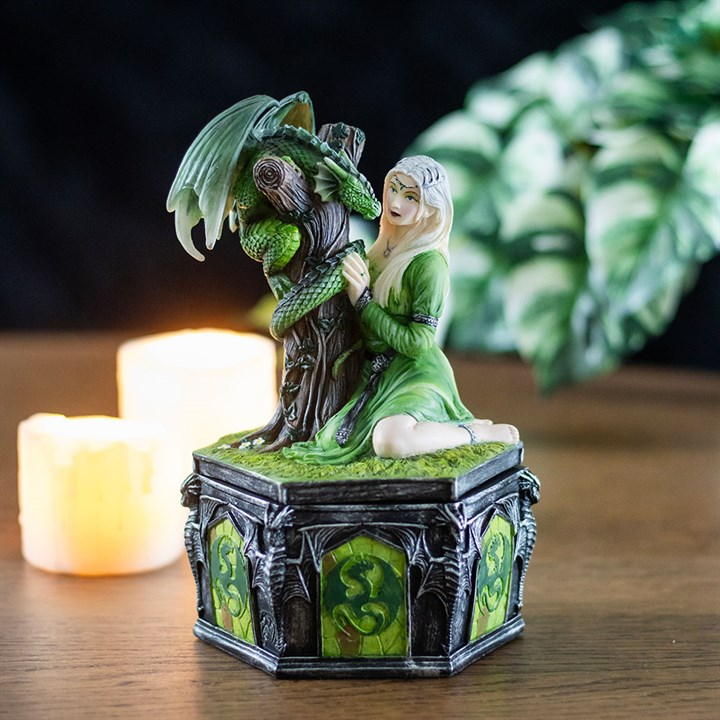 Dragon Friendship Summer Box by Anne Stokes | Trinket, Jewellery & Keepsake Boxes | Inspired Creative Gifts