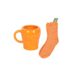 Carrot Shaped Mug and Socks Set